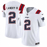 Men & Women & Youth New England Patriots #2 Harold Landry III White 2025 F.U.S.E. Vapor Limited Stitched Jersey,baseball caps,new era cap wholesale,wholesale hats